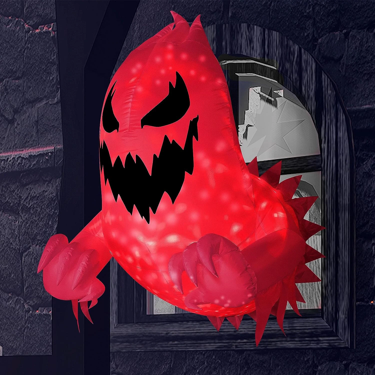 Joiedomi 4.5ft Halloween Inflatable LED Light Ghost Broke Out From Window 3 Joiedomi 4.5ft Halloween Inflatable LED Light Ghost Broke Out From Window