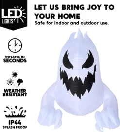 Joiedomi 4.5ft Halloween Inflatable LED Light Ghost Broke Out From Window 12 Joiedomi 4.5ft Halloween Inflatable LED Light Ghost Broke Out From Window -Joiedomi Joiedomi4.5ftHalloweenInflatableLEDLightGhostBrokeOutfromWindow 3