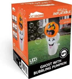 Joiedomi 5 FT Tall Halloween Inflatable Ghost With Pumpkin And Bubbling Potion -Joiedomi Joiedomi5FTTallHalloweenInflatableGhostwithPumpkinandBubblingPotion 8
