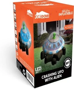 Joiedomi 5 Ft Halloween Inflatable UFO With Alien And Built-in LEDs -Joiedomi Joiedomi5ftHalloweenInflatableUFOwithAlienandBuilt inLEDs 7