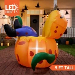 Joiedomi 5ft Pumpkin Eating Human LED Halloween Inflatable 11 Joiedomi 5ft Pumpkin Eating Human LED Halloween Inflatable -Joiedomi Joiedomi5ftPumpkinEatingHumanLEDHalloweenInflatable 3