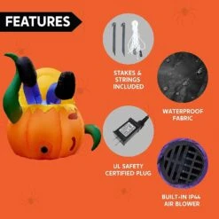 Joiedomi 5ft Pumpkin Eating Human LED Halloween Inflatable 13 Joiedomi 5ft Pumpkin Eating Human LED Halloween Inflatable -Joiedomi Joiedomi5ftPumpkinEatingHumanLEDHalloweenInflatable 5