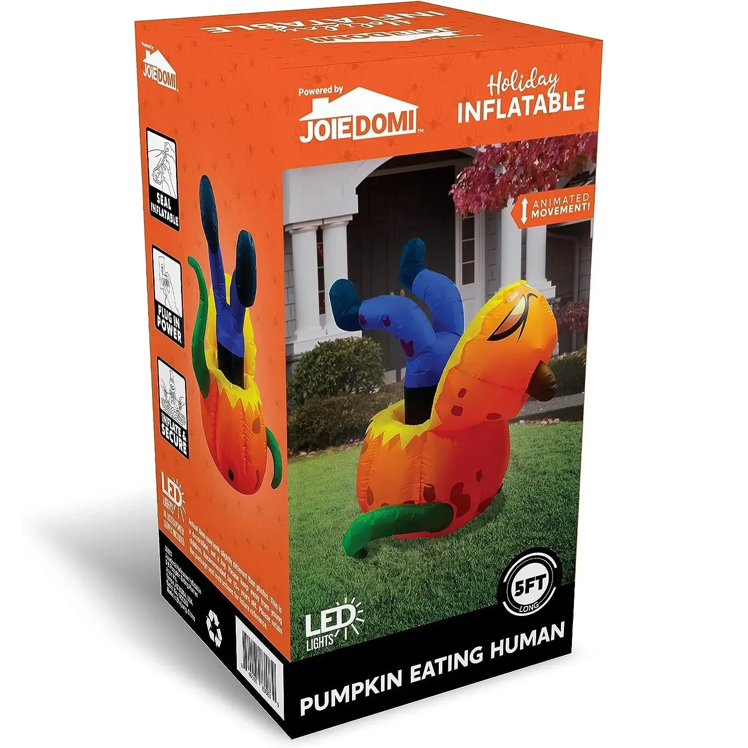 Joiedomi 5ft Pumpkin Eating Human LED Halloween Inflatable 9 Joiedomi 5ft Pumpkin Eating Human LED Halloween Inflatable - Image 7