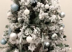 110 Pcs Blue, White, And Silver Christmas Ornaments 14 110 Pcs Blue, White, And Silver Christmas Ornaments -Joiedomi MG 9947