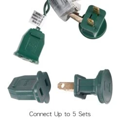 3 Set Of 100-Count Clear Green Wire Christmas Lights -Joiedomi T7910uqg