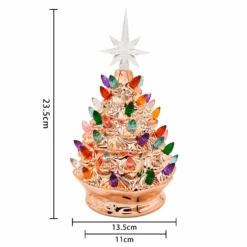 9in Gold Ceramic Christmas Tree -Joiedomi YO5kzaiQ