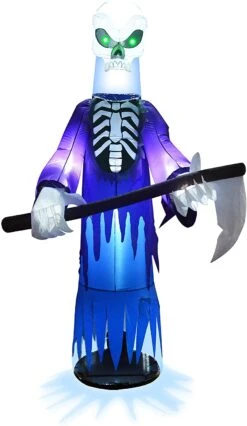 8 Feet Halloween Inflatable Floating Head Reaper -Joiedomi f3