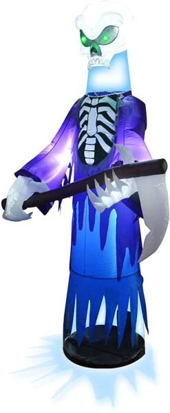 8 Feet Halloween Inflatable Floating Head Reaper -Joiedomi f4