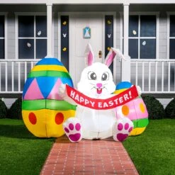 Large Easter Bunny With Eggs (6 Ft)