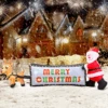 8ft Reindeer Pulling Banner With Santa Banner Christmas Inflatable -Joiedomi image 1 14f288ac ae08 40fc 818d c39ebd78a897