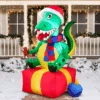 Large Dinosaur Sitting On A Gift Box Inflatable (6 Ft) -Joiedomi image 1 253f9b0b bf82 439f 814c 8ca791563cc9