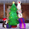 8ft Christmas Tree With Penguins -Joiedomi image 1 51b66c8a 7da3 499c 8186 095e0a1277e9