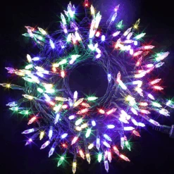 200 Multicolor LED Green Wire String Lights