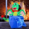 Dragon In A Gift Box Christmas Inflatable 2 Dragon In A Gift Box Christmas Inflatable -Joiedomi image 1 90d056bc df39 49ca b0aa f67af28ffe1f