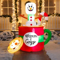 Snowman In Mug With Cookie