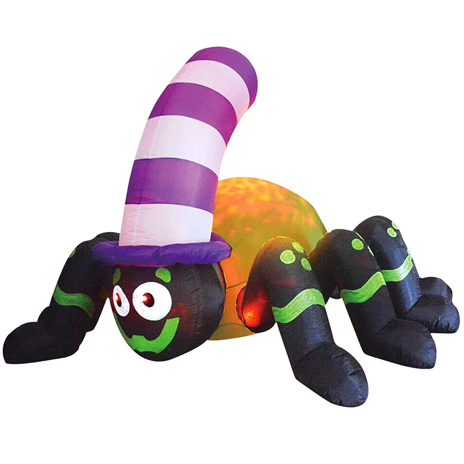 Large Projection Kaleidoscope Spider With Hat Inflatable (6 Ft) 4 Large Projection Kaleidoscope Spider With Hat Inflatable (6 Ft) - Image 2