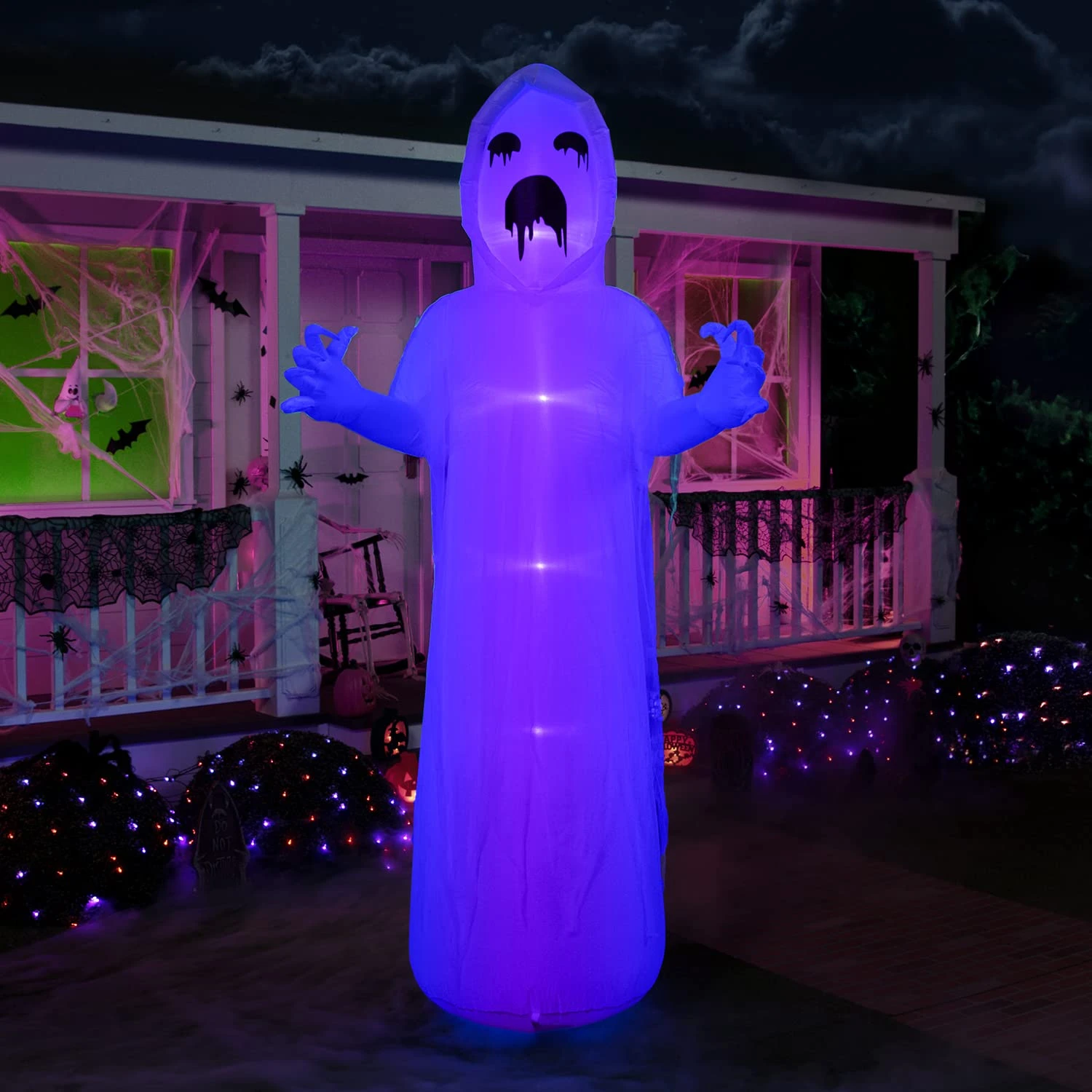 Jumbo Spooky Scary Horror Ghost Inflatable (9 Ft) 3 Jumbo Spooky Scary Horror Ghost Inflatable (9 Ft)