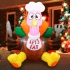 Large Let's Eat Turkey Inflatable (6 Ft)