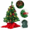 22in Prelit Tabletop Christmas Tree With Holy Leaves & Pine Cones -Joiedomi image 1 c4e3248b 4326 4216 8205 ccc1ffde80b2