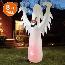 Jumbo Ghost On Fire Inflatable (8 Ft) -Joiedomi image 2 17fd472d d411 4618 9e10 0a09ff7948c8