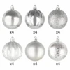 24ct 6CM Basic Christmas Ball Ornaments - Silver 2 24ct 6CM Basic Christmas Ball Ornaments - Silver -Joiedomi image 2 503d4b04 e8db 459f 9ffc 8361937202be