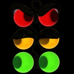 Halloween Flashing Peeping Eyes Lights (3 Pack, Color); Dark-activated