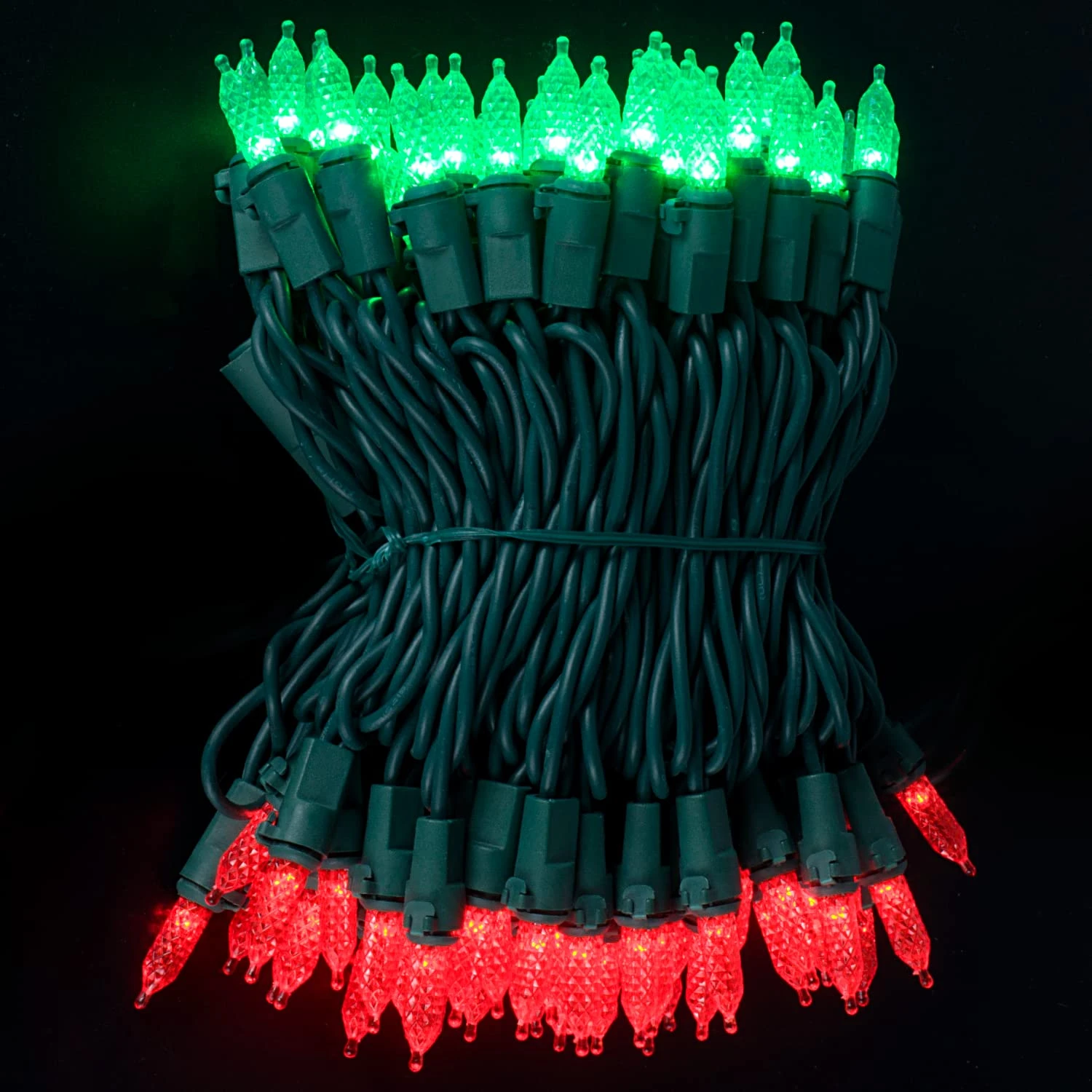 70 Red & Green M5 LED Green Wire String Lights 4 70 Red & Green M5 LED Green Wire String Lights - Image 2