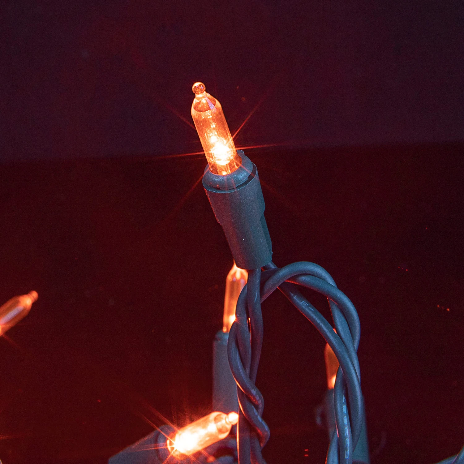 52.5 FT 200 Count Christmas Orange Green Wire String Lights 4 52.5 FT 200 Count Christmas Orange Green Wire String Lights - Image 2