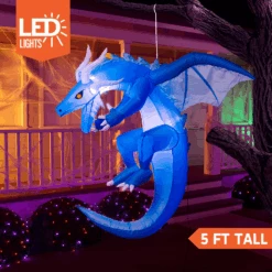 5 Ft. Hanging Ice Dragon -Joiedomi image 2 d63d986c 4635 4699 aec4 5879abde0465