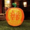 Tall Panoramic Projection Pumpkin Inflatable (4 Ft)