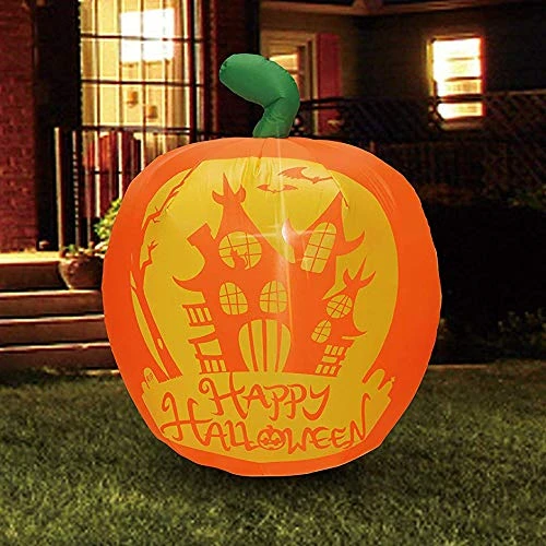 Tall Panoramic Projection Pumpkin Inflatable (4 Ft) 2 Tall Panoramic Projection Pumpkin Inflatable (4 Ft)