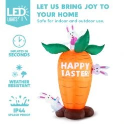 6ft Easter Inflatable Decoration Carrot 11 6ft Easter Inflatable Decoration Carrot -Joiedomi image 3 1317911f f31d 41b2 9bb1 bb6d009f5a82