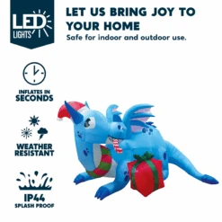 6 FT Long Inflatable Dragon Guarding Gift -Joiedomi image 3 2305008b 088d 451e 9f40 e4c68004b281