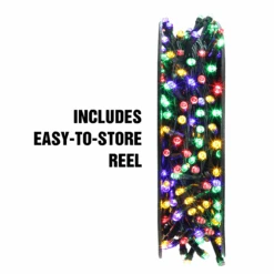 65.3ft Color Changing LED String Lights With Green Wire On Reel, 200 Counts -Joiedomi image 3 3249539d c5e5 4fad b74b 3b81d930b409