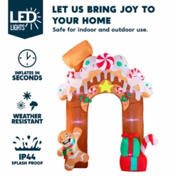 Giant Gingerbread House Archway Inflatable (10 Ft) 13 Giant Gingerbread House Archway Inflatable (10 Ft) -Joiedomi image 3 3d37fc41 0589 46f0 9133 e0f6a7ec9e7c