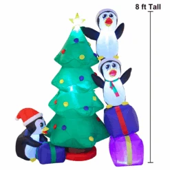 8ft Christmas Tree With Penguins -Joiedomi image 3 619c5ff2 9130 4888 a841 90be85cec6f3