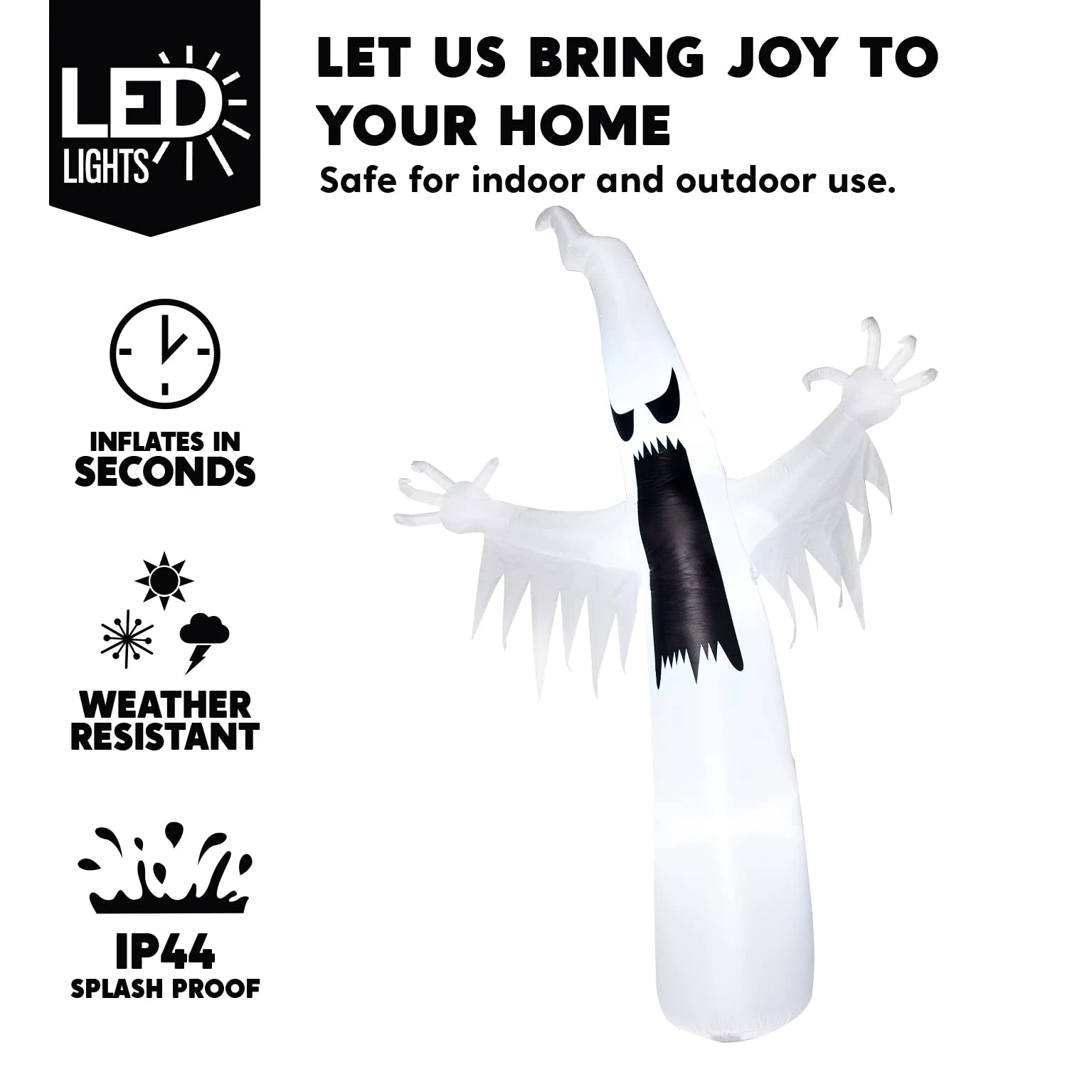 Halloween Giant Towering Spooky Ghost Inflatable (12 Ft) 5 Halloween Giant Towering Spooky Ghost Inflatable (12 Ft) - Image 3