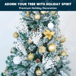 20" Christmas Tree Berry Stem (White) - 24 Pcs -Joiedomi image 3 6f2215d5 d90f 47f8 98cf 9d8314ca026d