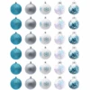30Pcs Assorted Style Ball Ornaments - Blue & White & Silver 3.15in -Joiedomi image 3 7d820825 9b3b 4026 ad2f 90e4ead2ab54
