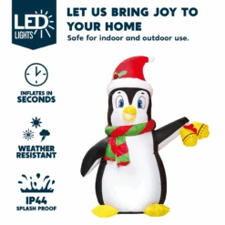 Tall Christmas Holiday Penguin Inflatable (5 Ft) -Joiedomi image 3 84ac75bd c4f1 4fff 83e9 548bed3ac317
