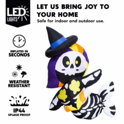 5 Ft Cute Halloween Skeleton Mermaid -Joiedomi image 3 870de4bc 5f0f 403a add8 20641e3ffbad