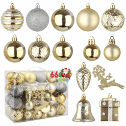 66 Pcs Christmas Assorted Ornaments Gold & Silver 11 66 Pcs Christmas Assorted Ornaments Gold & Silver -Joiedomi image 3 8c37d71a 6bab 45ad bb64 0f1096ee8668