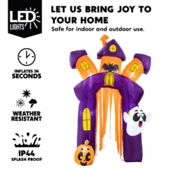 8.5 FT Tall Halloween Inflatable Twisted Castle Archway 12 8.5 FT Tall Halloween Inflatable Twisted Castle Archway -Joiedomi image 3 8cc4632f d1ff 488e a066 aa0bc8ed189b