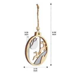 24 Pcs Christmas Wooden Ornaments Reindeer 9 24 Pcs Christmas Wooden Ornaments Reindeer -Joiedomi image 3 ab718d3f b2ec 48b0 9a39 f66460aafb99