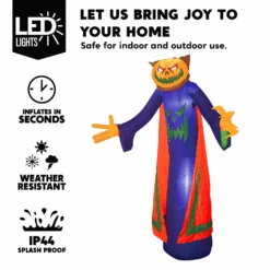 Jumbo Pumpkin Wizard Inflatable (8 Ft) -Joiedomi image 3 b1f1e371 be38 4df4 a7d6 e2850840ff8d