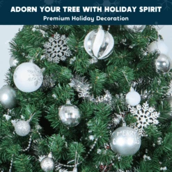 133 Pcs Christmas Ornaments, Assorted Shatterproof Silver & White Christmas Ornaments -Joiedomi image 3 cea29880 490c 45d0 ba94 1fae29de64c0