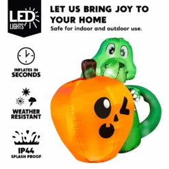 5ft Halloween Dinosaur Sitting On Pumpkin Inflatable 12 5ft Halloween Dinosaur Sitting On Pumpkin Inflatable -Joiedomi image 3 d4375622 fd89 4dc7 8deb 51ff3656e61f