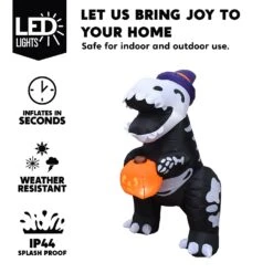 5 Ft Halloween Cute Skeleton Dinosaur -Joiedomi image 3 ed1d057f 69d6 480f 89d8 8d7c1405e6a8