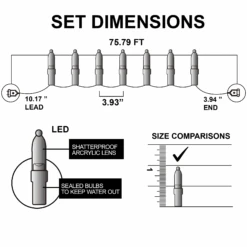 200 Multicolor LED Green Wire String Lights -Joiedomi image 4 03b2e1f8 1b56 4407 825a 996d61b5c837
