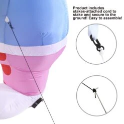 Tall Easter Bunny Inflatable Outdoor Decorations (6ft) 14 Tall Easter Bunny Inflatable Outdoor Decorations (6ft) -Joiedomi image 4 17e2dbb7 7498 43ef a1da 067cf6cef028